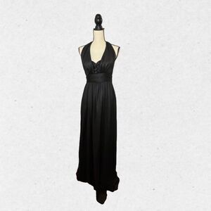 BCBGeneration Black Halter Maxi Dress